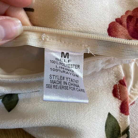 Boho Floral Bustier Blouse Size Medium - Picture 5 of 9